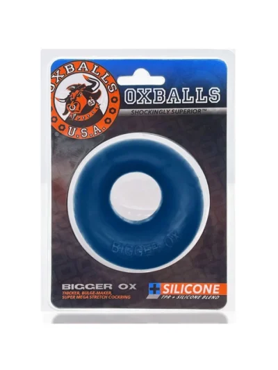 Padded Penis Ring Extended Erection Bigger Ox Cockring - Blue Ice