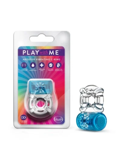Play With Me - One Night Stand Vibrating C-Ring Couples Play - Blue