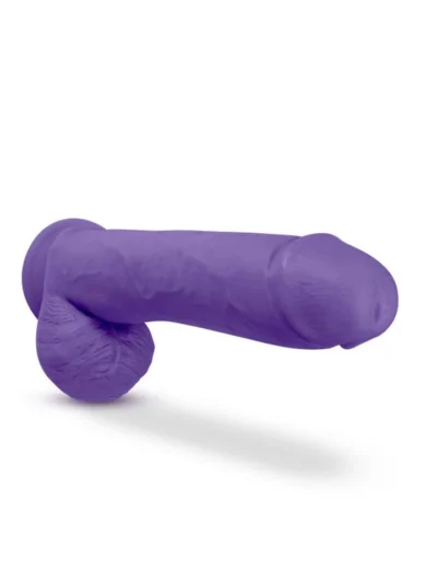 Purple 11 Inch Dildo Big John With Flexible Shaft Strap On Compatible