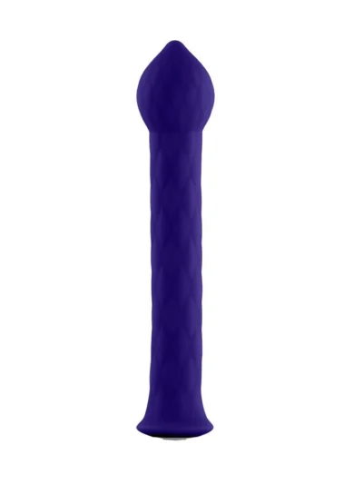 Rounded Tip Flexible Shaft Powerful Vibrator - Diamond Wand - Purple