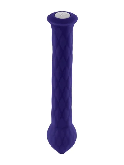 Rounded Tip Flexible Shaft Powerful Vibrator - Diamond Wand - Purple