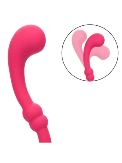 Slim Vibrating with 10 Speeds Pretty Little Wands Curvy - Pink