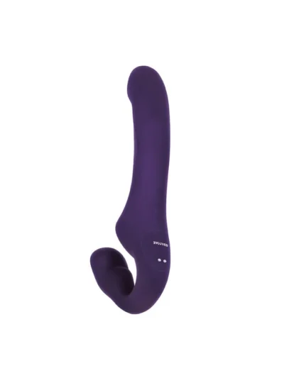 Smooth Flexible Clitoris Suction Vibrator - 2 Become 1 - Purple