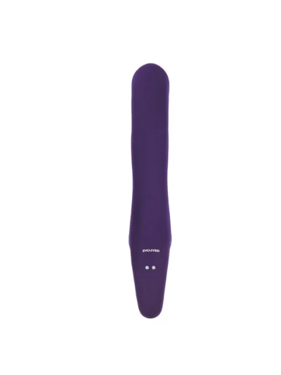 Smooth Flexible Clitoris Suction Vibrator - 2 Become 1 - Purple
