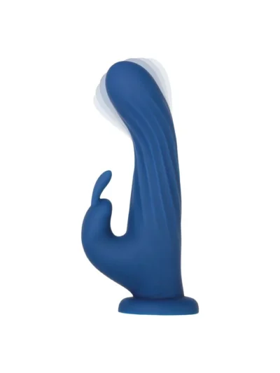 Smooth Silicone Rotating Shaft & Rabbit Vibrator With Remote