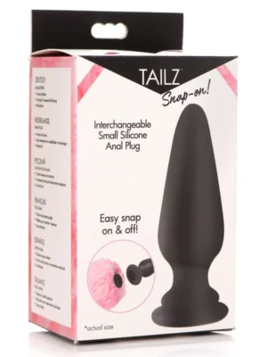 Tapered Small Butt Plug For Tailz Snap-on Attachments