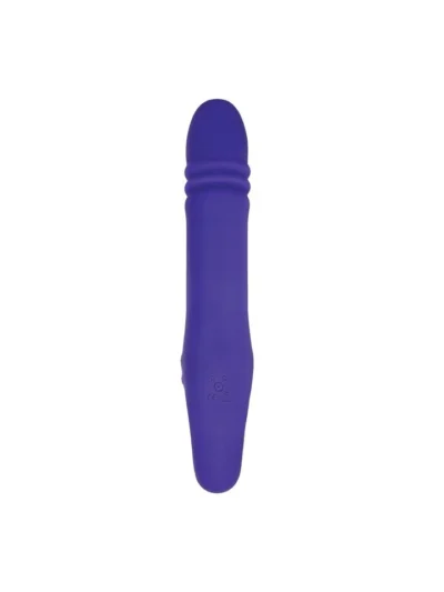 Thrusting Strapless Strap-on Vibrator Adam and Eve - Purple