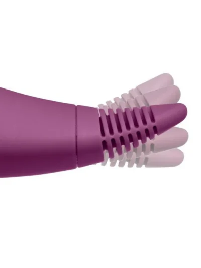 Tongue-shaped stimulator vibrator oral flutter plus - plum