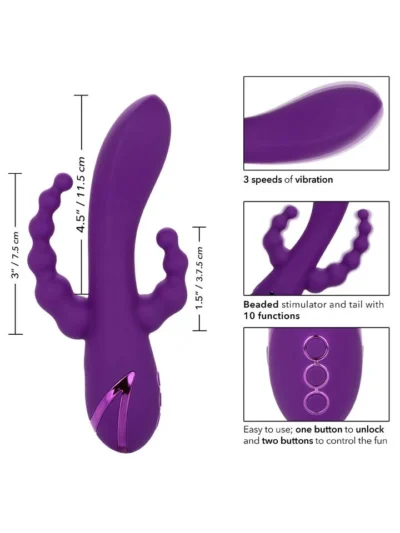 Triple stimulation vibrator california dreaming long beach - purple