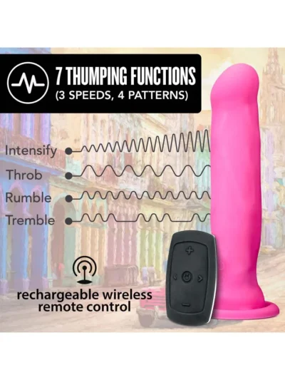 Ultrasilk Silicone Remote Control Vibrator - Impressions Havana - Pink
