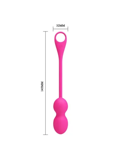 Vaginal Toner 12 Function Vibrating Kegel Balls Pretty Love - Pink