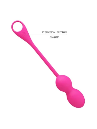 Vaginal Toner 12 Function Vibrating Kegel Balls Pretty Love - Pink