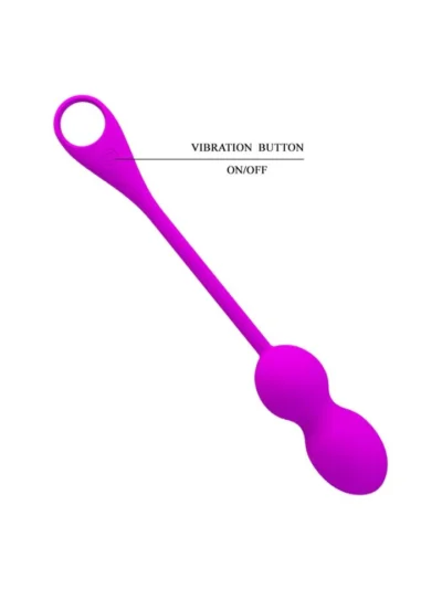 Vaginal Toner 12 Function Vibrating Kegel Balls Pretty Love - Purple