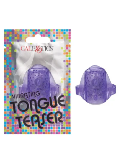 Vibrating tongue teaser oral clitoral stimulator vibrator - purple