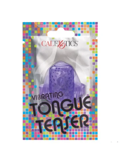 Vibrating tongue teaser oral clitoral stimulator vibrator - purple