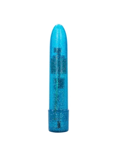 Waterproof Sparkle Mini Vibrator with 3 Powerful Speeds - Blue