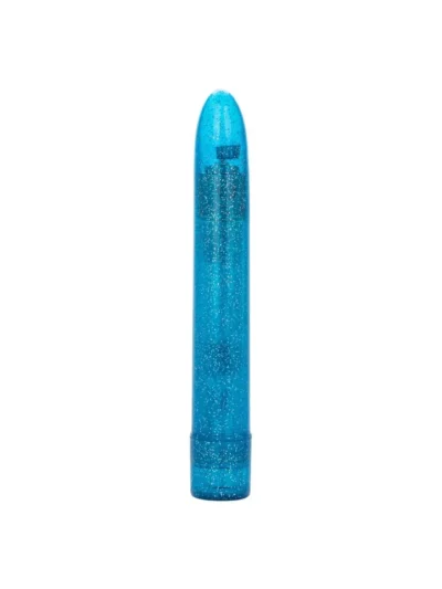 Waterproof Sparkle Slim Vibrator with 3 Powerful Speeds - Blue