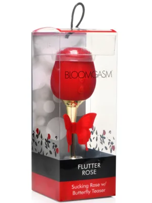 Bloomgasm Flutter Rose with Butterfly Clitoral Stimulator